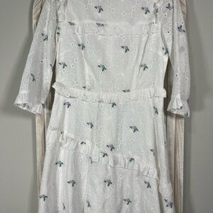 JessaKae White Floral Long Sleeve Dress